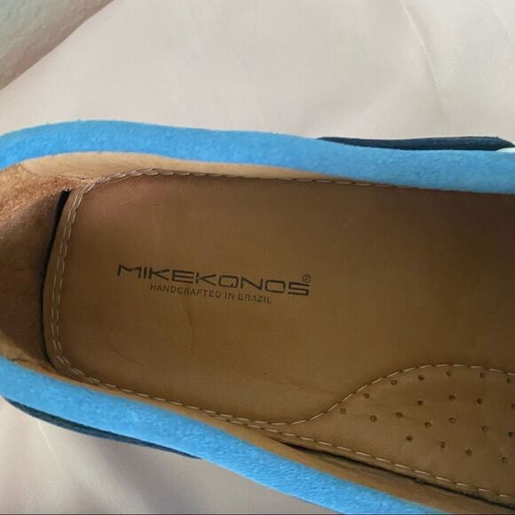 Mike Konos Blue Suede  Loafers Moccasins 11.5 main image 4